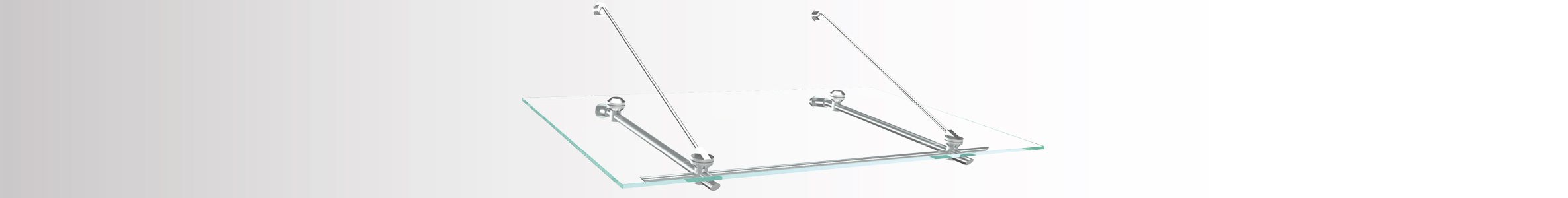 Edelstahlvordächer Oberon Slider