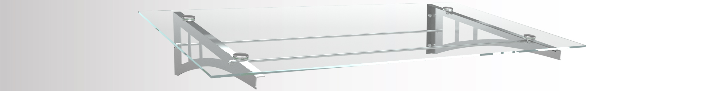 Slider Edelstahlvordach Vesta VSG
