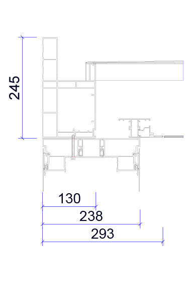 Schnitt Platin 245 mit Seitenteil 238