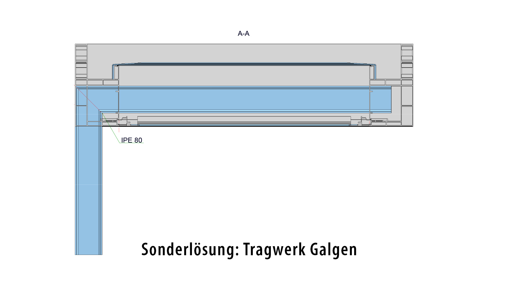Sonderlösung - Tragwerk Galgen